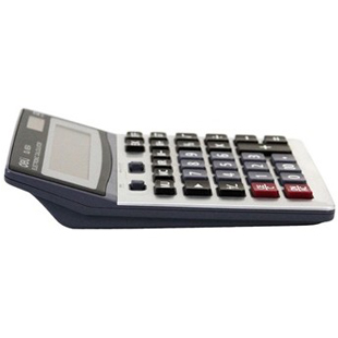 得力计算器1654 财务专用太阳能计算机大按键 赠电池