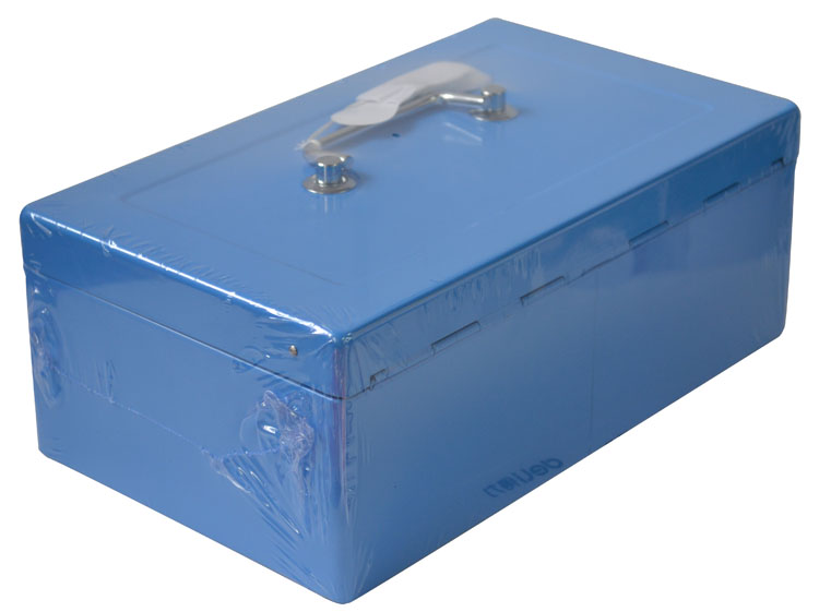 得力9338 手提金库 保险箱 收银箱 收钱箱