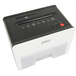 得力9931碎纸机小型桌面迷你电动粉碎机家用办公碎纸机