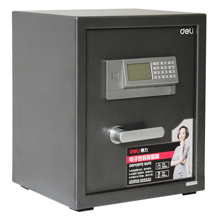 得力3653电子密码保管箱保险箱迷你家用入墙 特价