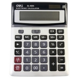 得力计算器1654 财务专用太阳能计算机大按键 赠电池