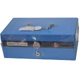 得力9338 手提金库 保险箱 收银箱 收钱箱