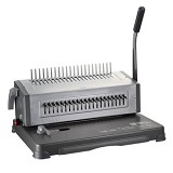 得力3874 胶圈装订机 打孔机 21孔全抽刀