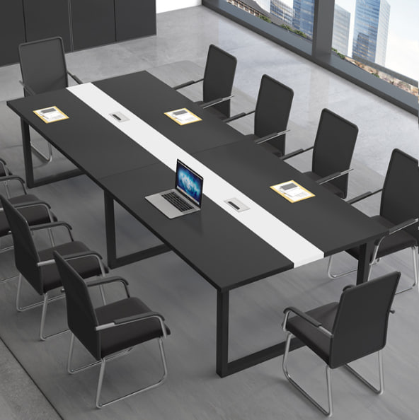 办公家具会议桌长桌简约现代会议室小型洽谈接待长条办公桌椅组合
