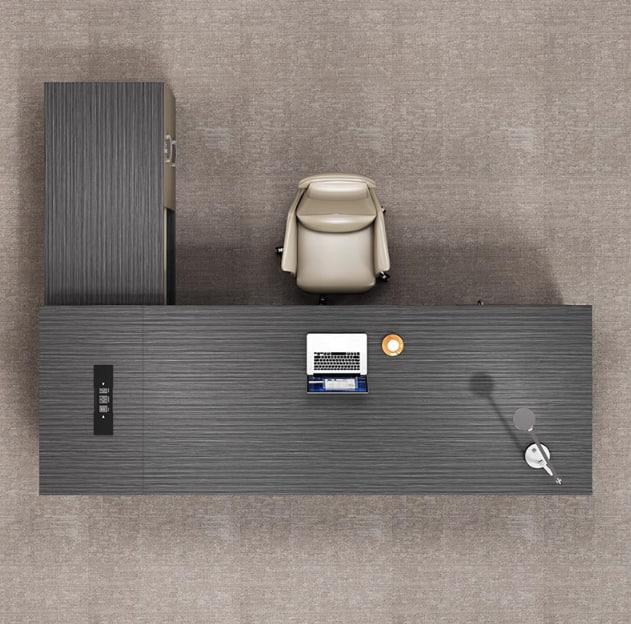 轻奢老板桌办公桌椅组合办公室桌高档经理主管总裁大班台办公家具