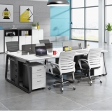 简约现代8人办公桌职员电脑桌椅